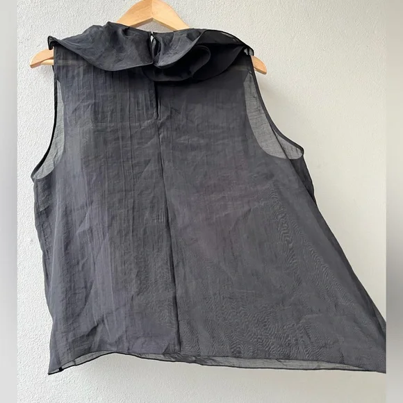 H&M | Sheer Ruffle Sleeveless Top - Picture 6 of 16